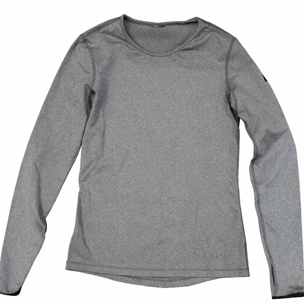 Gray Long Sleeve Nike compression Shirt